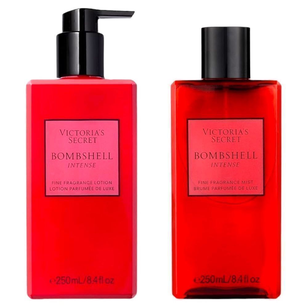 Victoria's Secret Bombshell Intense Mist &Lotion Set 250ml/8.4floz Fruit…